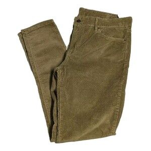 NEW Levi's 711 Pants Women 32x30 Corduroy Skinny Mid Rise Beige NWT
